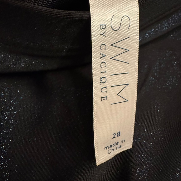 Cacique Black Shimmer Swimwear - Picture 2 of 9